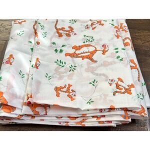 Vintage 4+ YARDS Sears Walt Disney Productions POOH TIGGER Fabric Y2K‎ 1980s-90s